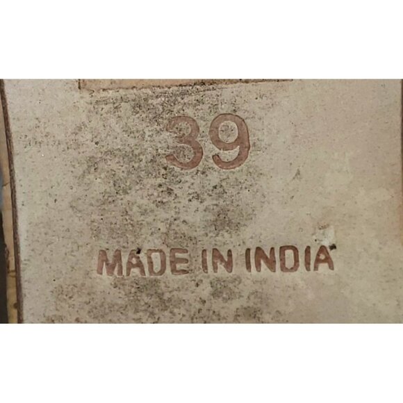 Anthropologie Women's Metallic Beaded Cork Platform Sandals Size 39 (9) 1446 - Picture 8 of 12